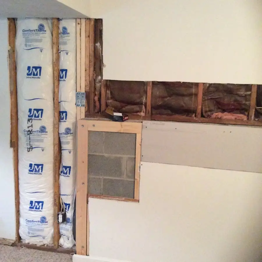 Wall insulation replacement during Structural Drying in Palm City